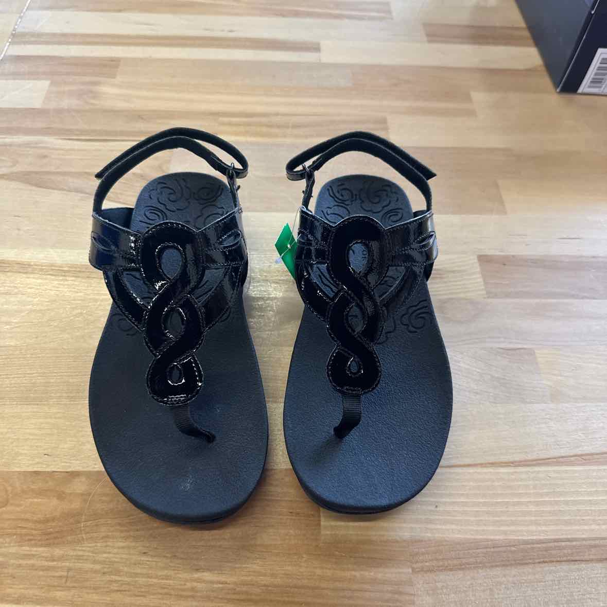 Rockport Ramona-CH - Womens 6 Black Sandal Medium