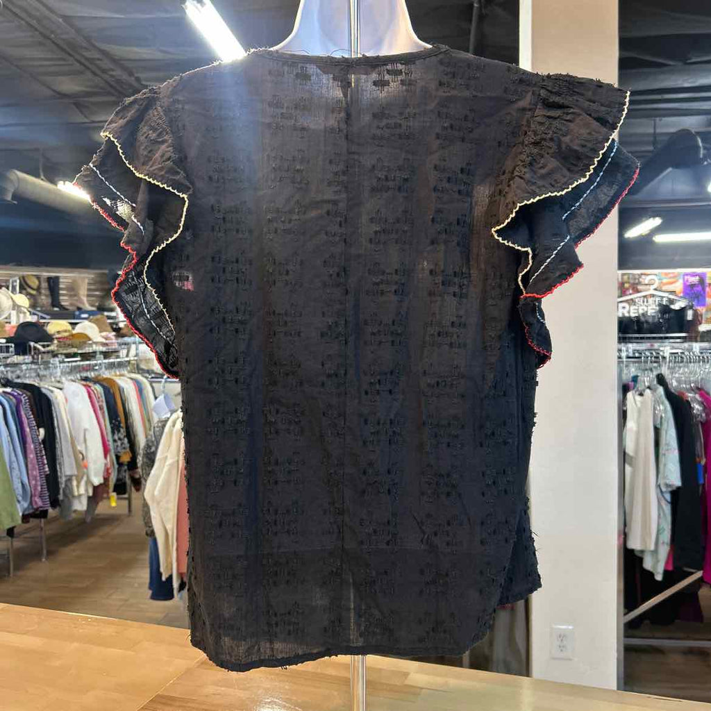 ACOA Size M Black Preloved Blouse SS