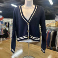 Size M Navy Preloved Cardigan