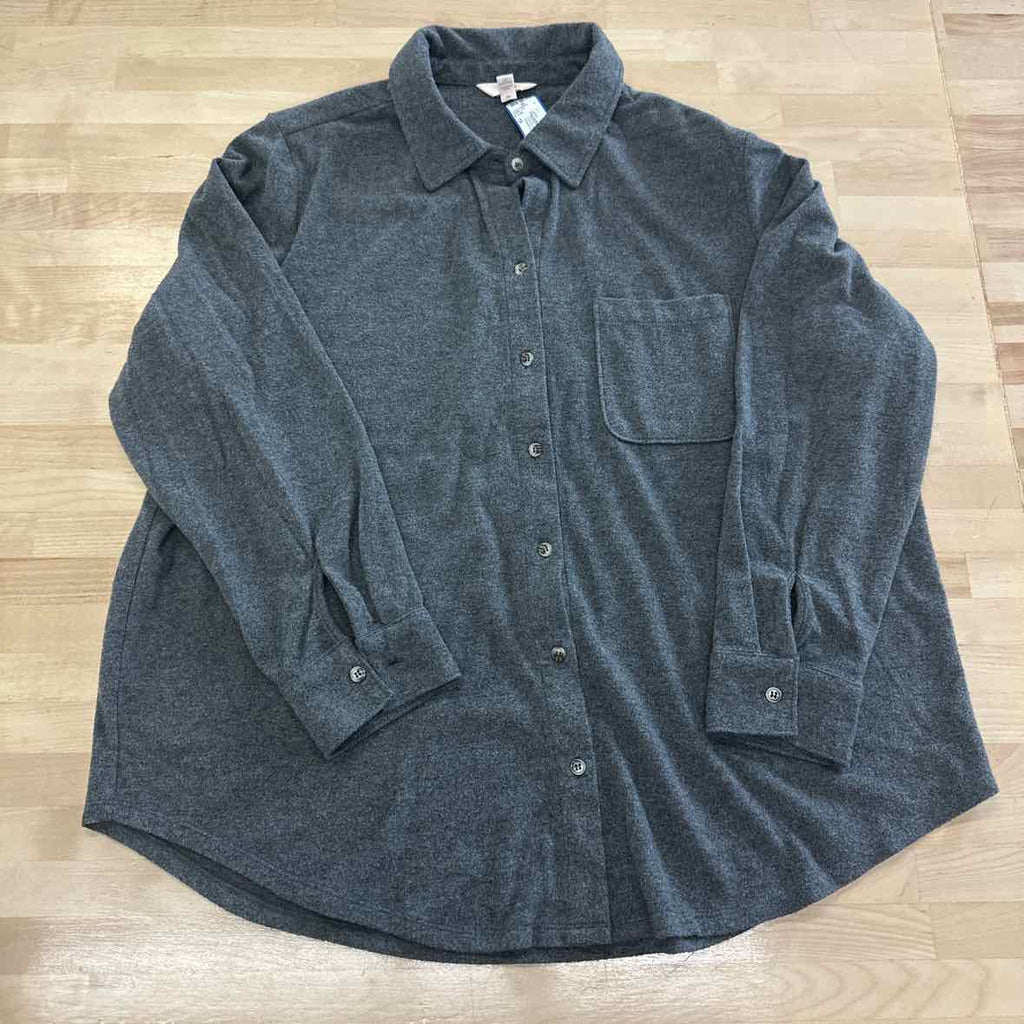 Terra & Sky Size 1X Gray Jacket