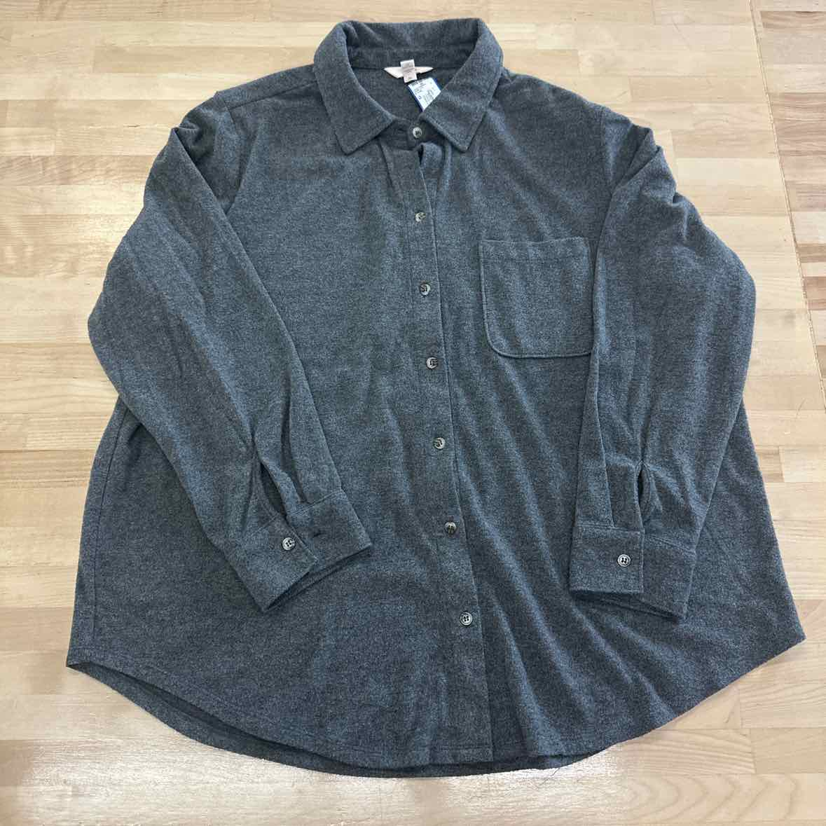 Terra & Sky Size 1X Gray Jacket