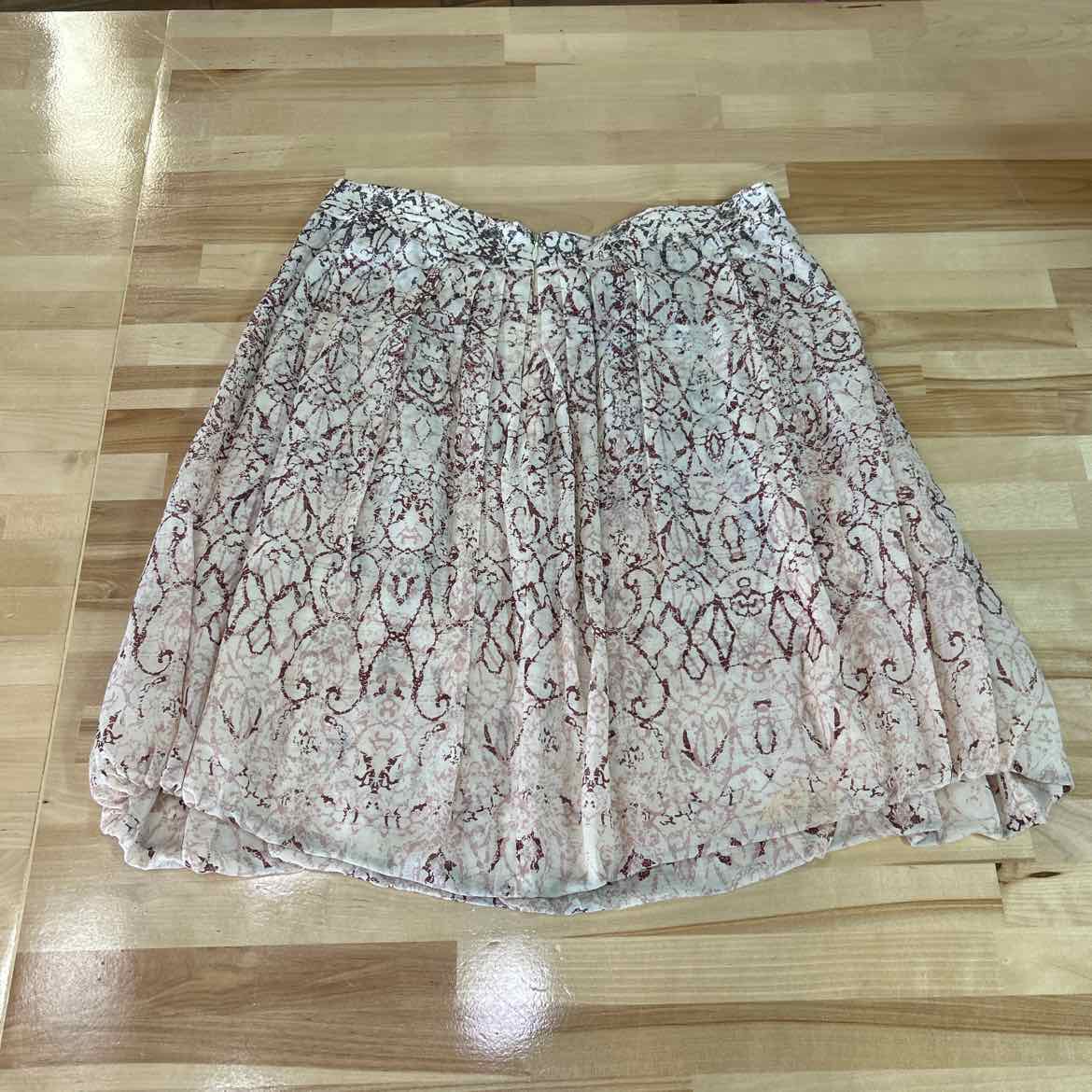 Tahari Size 12 White Red Preloved Skirt