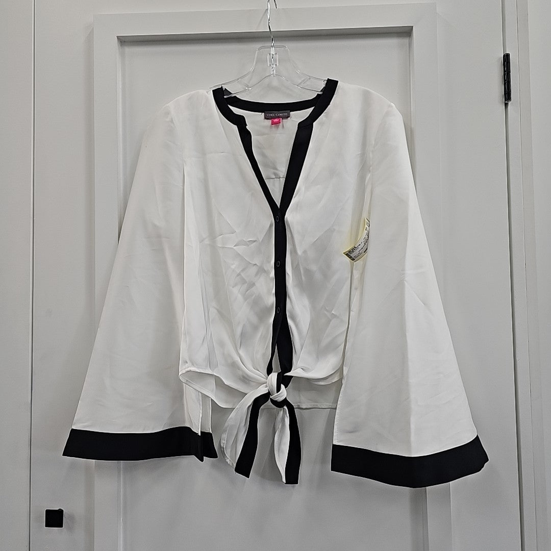 Vince Camuto Size XS White New Blouse SS