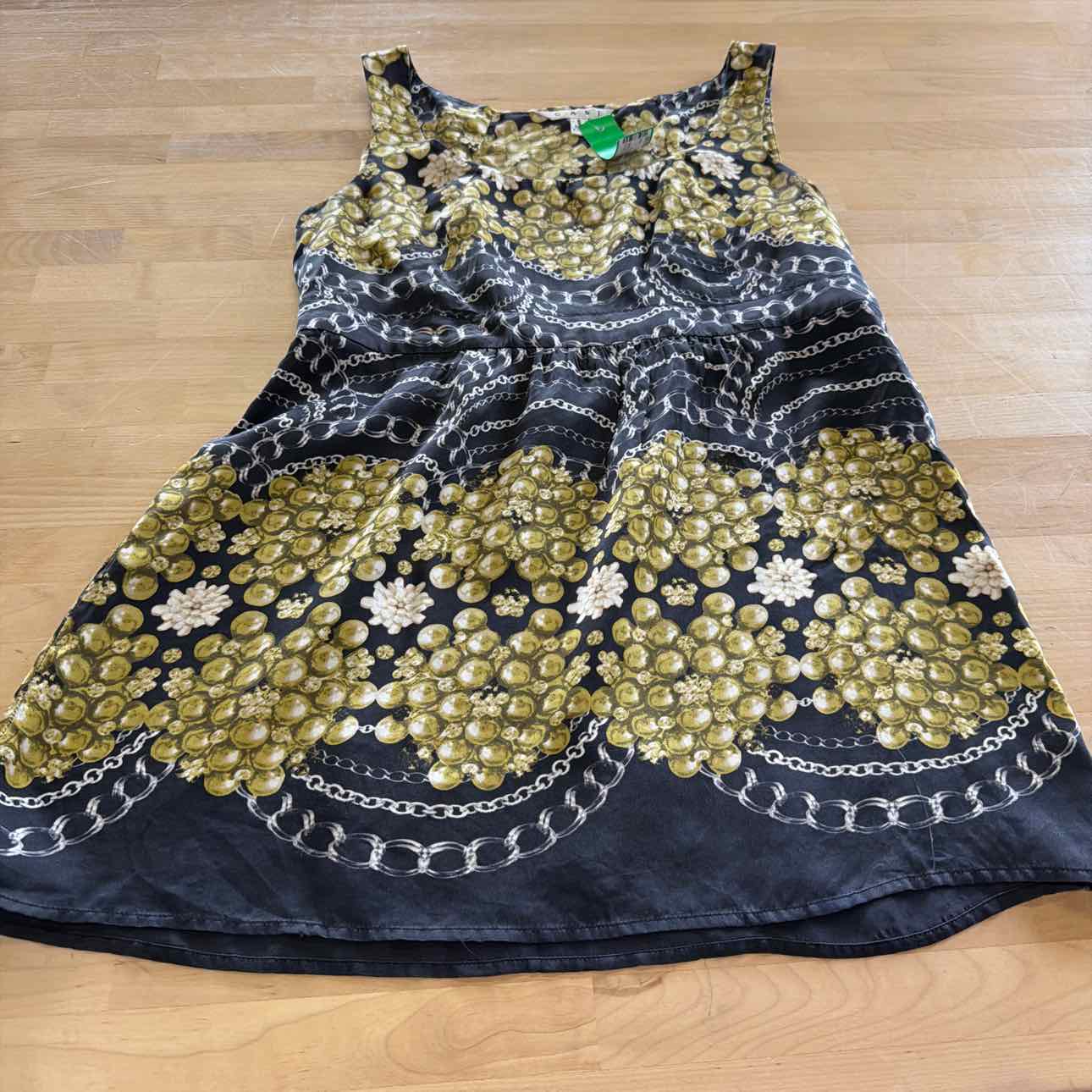 Cabi Size S Black Green Preloved Sleeveless