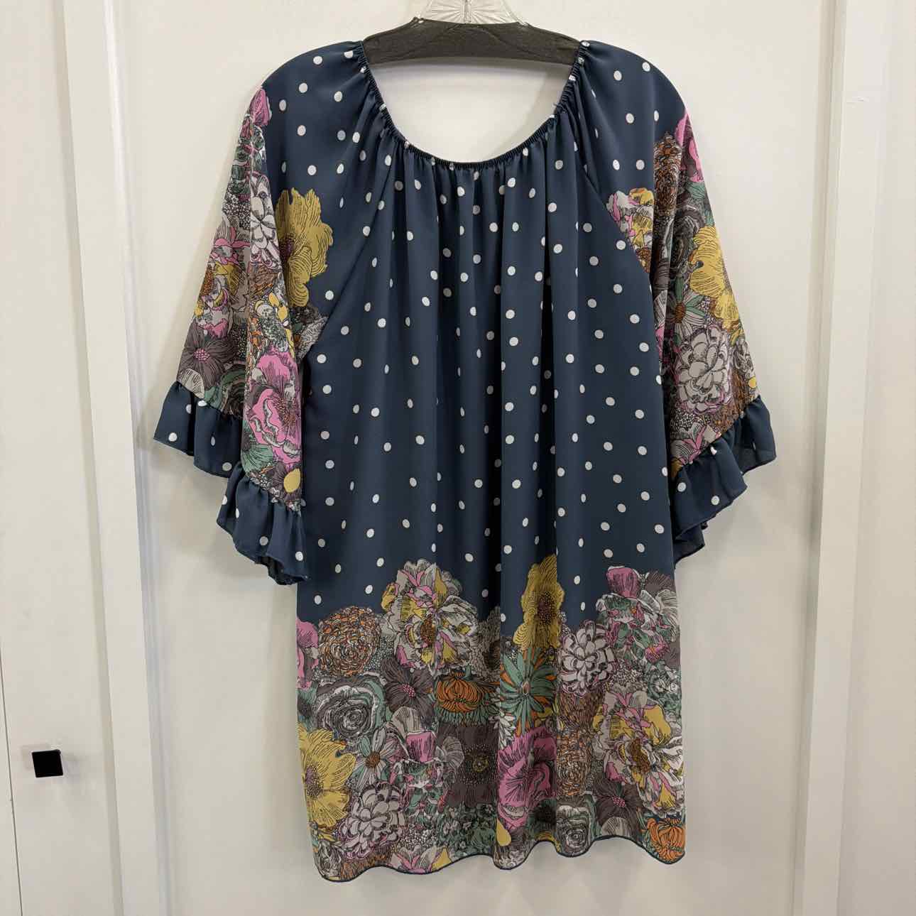 Vision Size S Blue Polyester Preloved Tunic