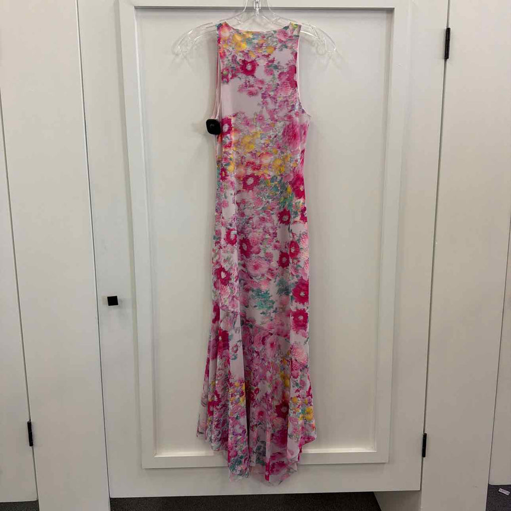 Steve Madden Women's Lanetta Asymmetric-Hem MIDI Dress - Pink Hydrangea