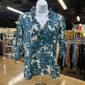 J Crew Size S/M Blue White Preloved Blouse LS