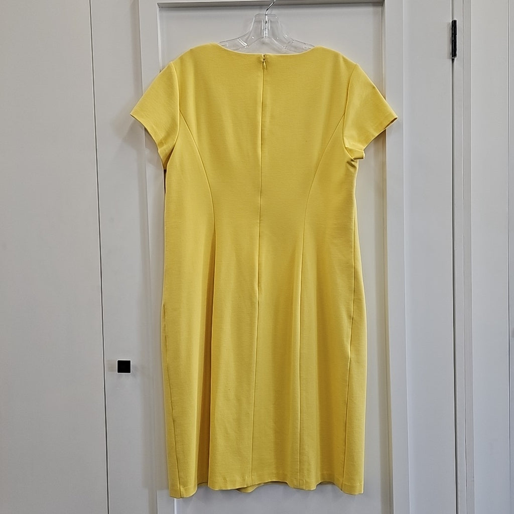 Talbots Size 12 Yellow Dress