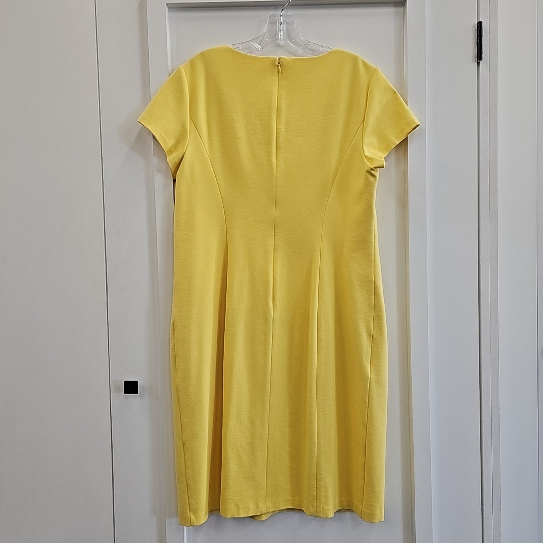 Talbots Size 12 Yellow Dress