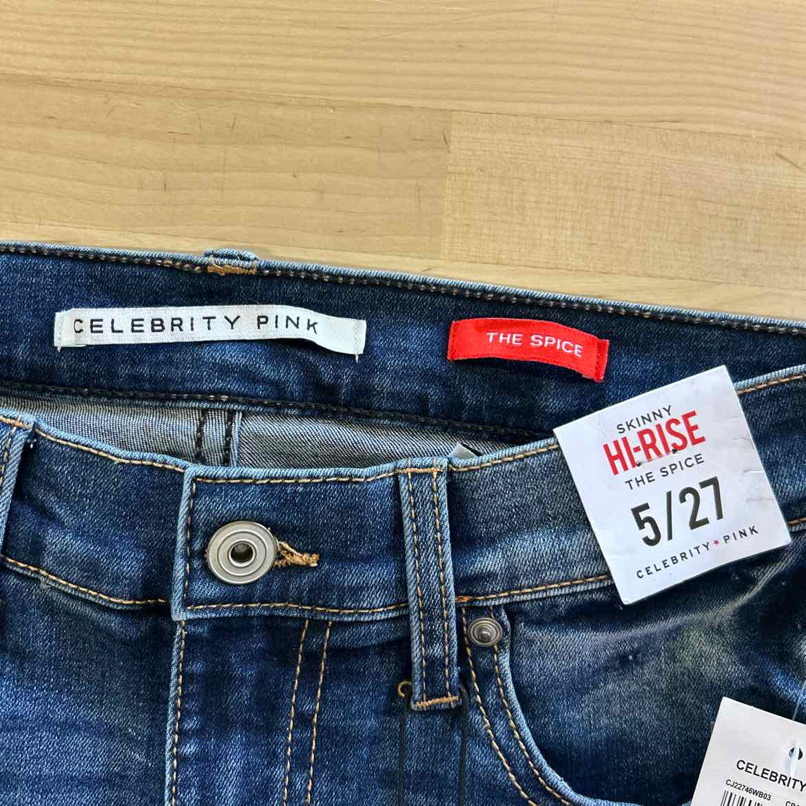 Celebrity Pink Juniors' High Rise Distressed Skinny Ankle Jeans - Crash Course