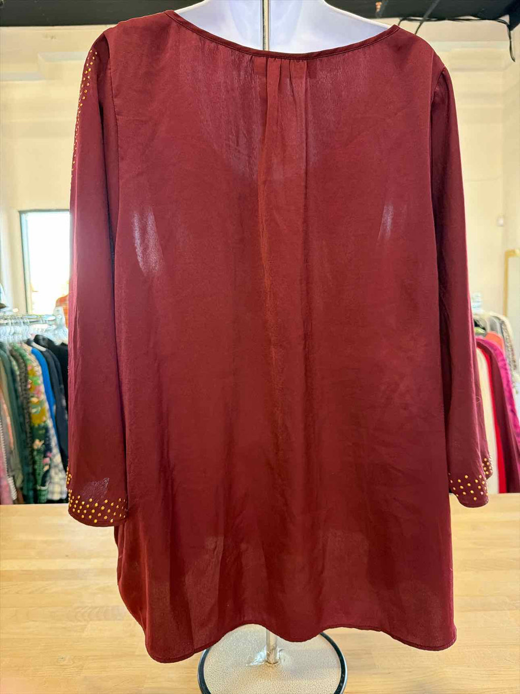 Jennifer Lopez Size 2X Plum Long Sleeve
