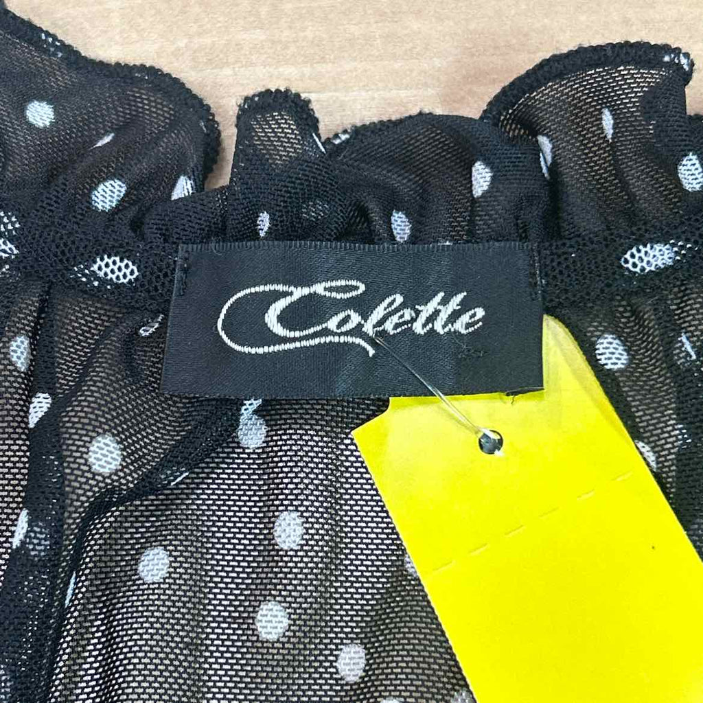 Colette Size L Black Mesh Preloved Sleeveless