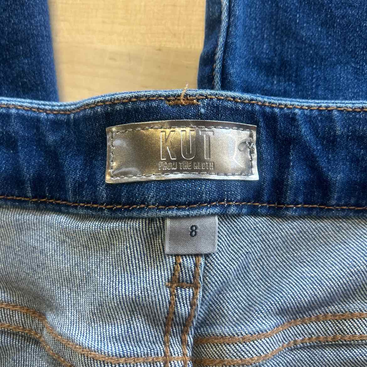 Kut from the Kloth Size 8 Blue Denim Preloved Capris
