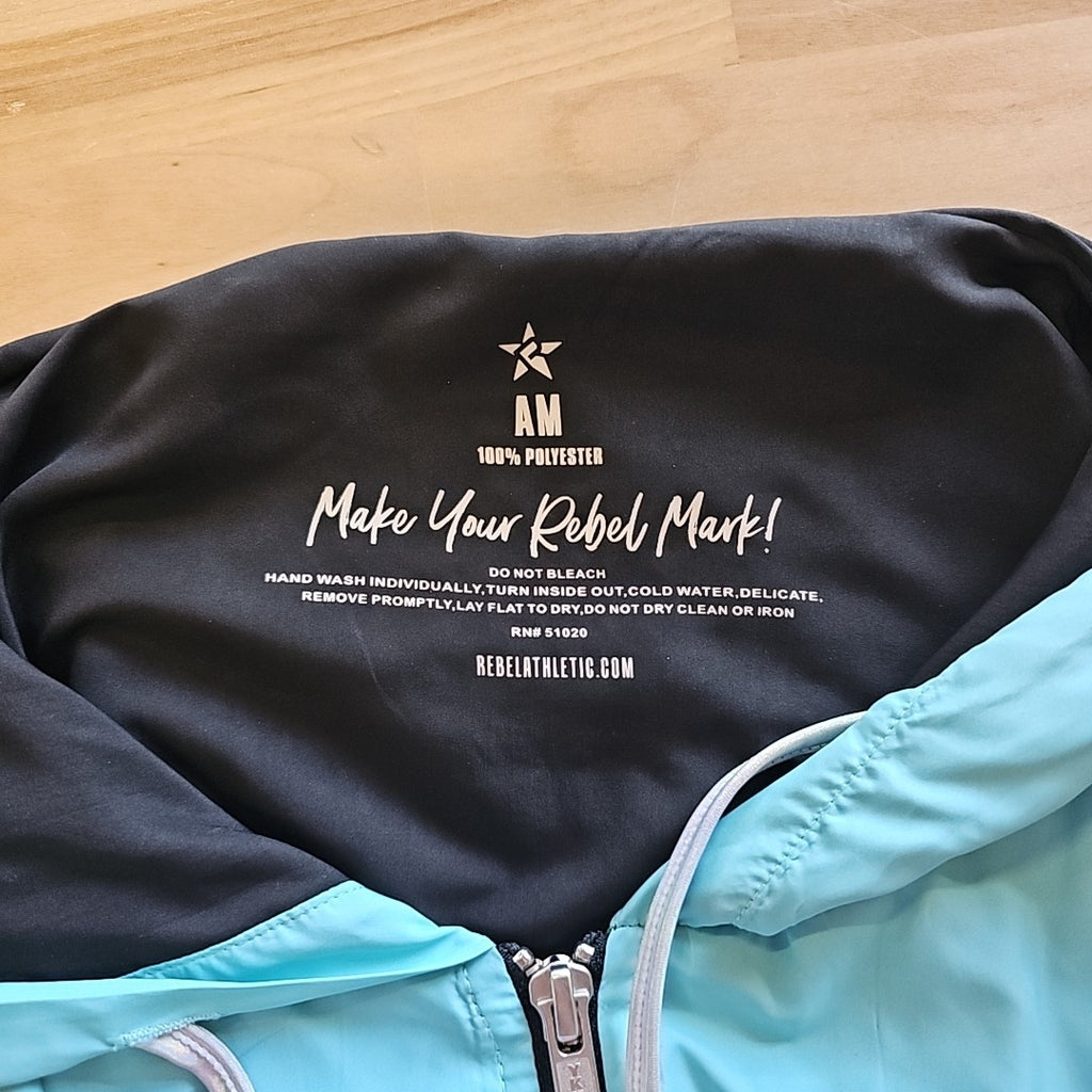 Rebel Athletic Size XS Black Blue Preloved Jacket