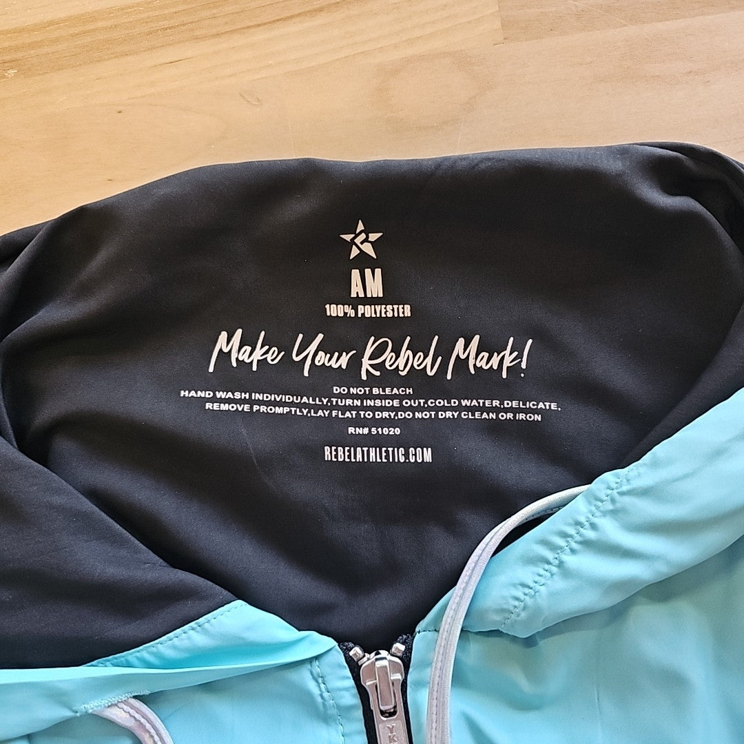 Rebel Athletic Size XS Black Blue Preloved Jacket