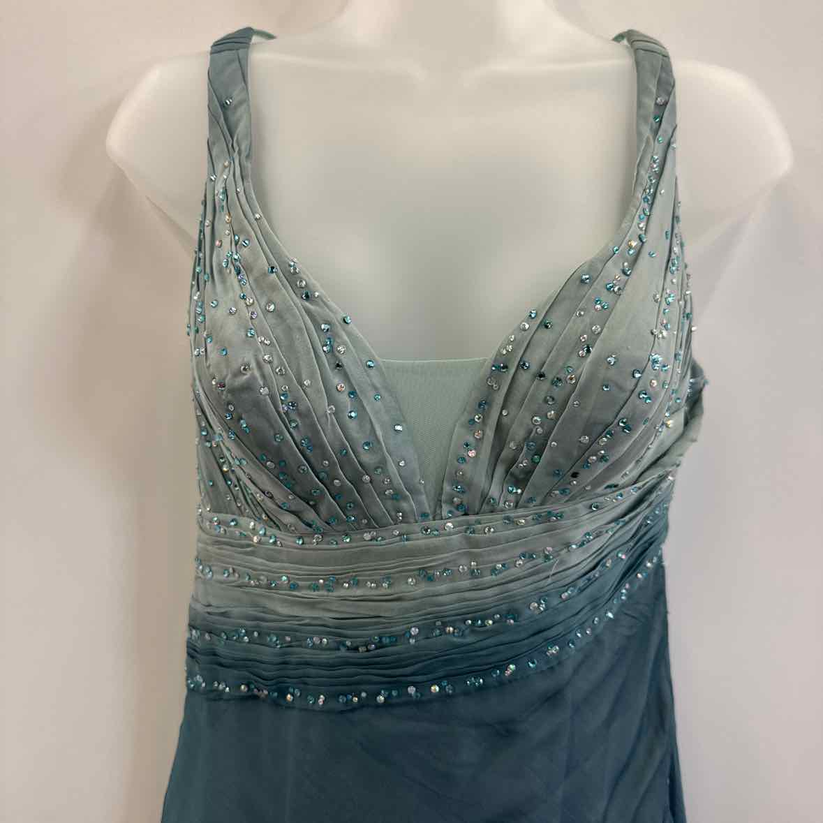 Alberto Makali Size 4 Blue Dress