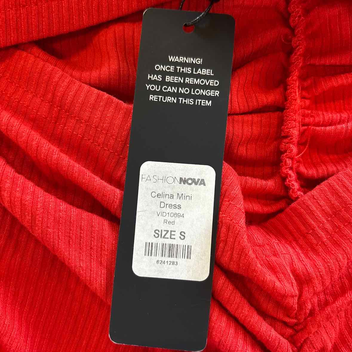 Fashion Nova Size S Red New Dress