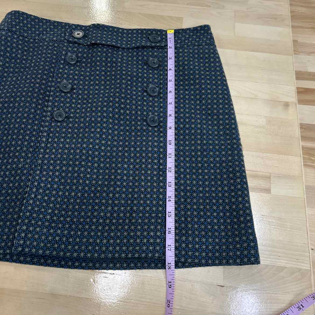 Loft Size 8 Blue Brown Preloved Skirt