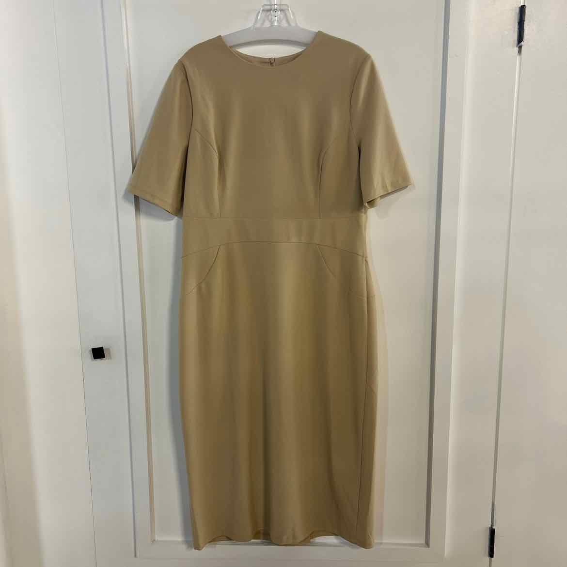 Donna Morgan Size 16 Tan Preloved Dress