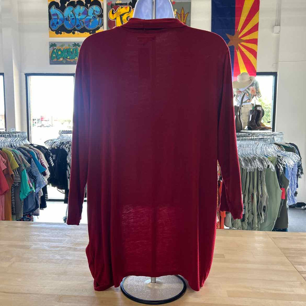 Maurices Size XXL Red Preloved Cardigan