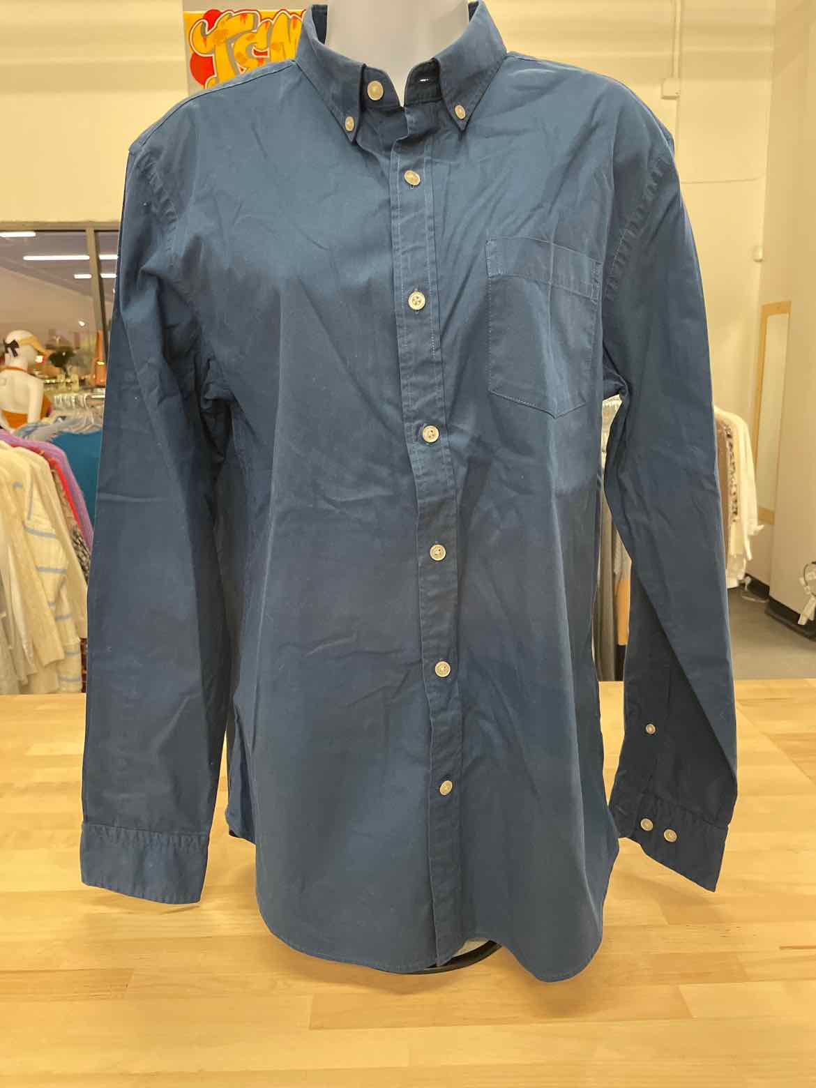Banana Republic Size M Blue Button Down Shirt