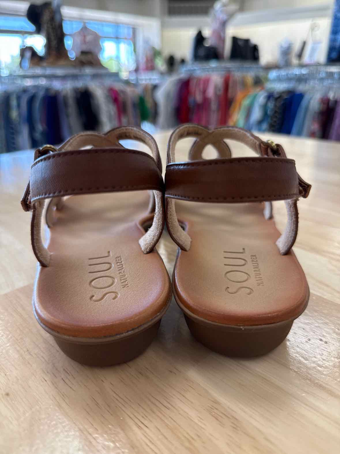 Soul Naturalizer Size 9.5 Tan Solo Casual Sandals NWT