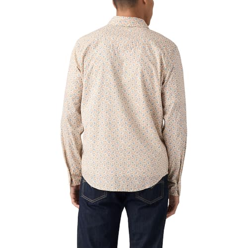 Levi's Size XL Men's Classic Western Shirt Carsen Ditsy Oatmeal