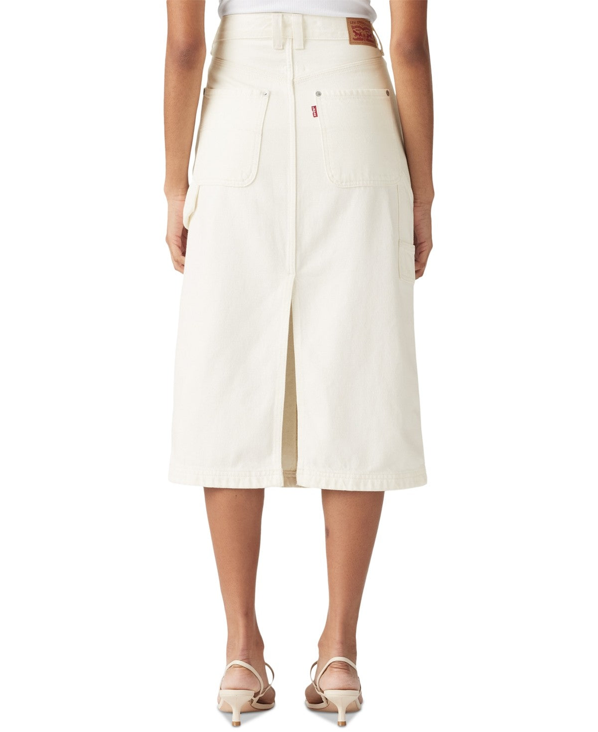 Levi's Women's Cotton High-Rise Back-Slit Denim Skirt - Truth Slip