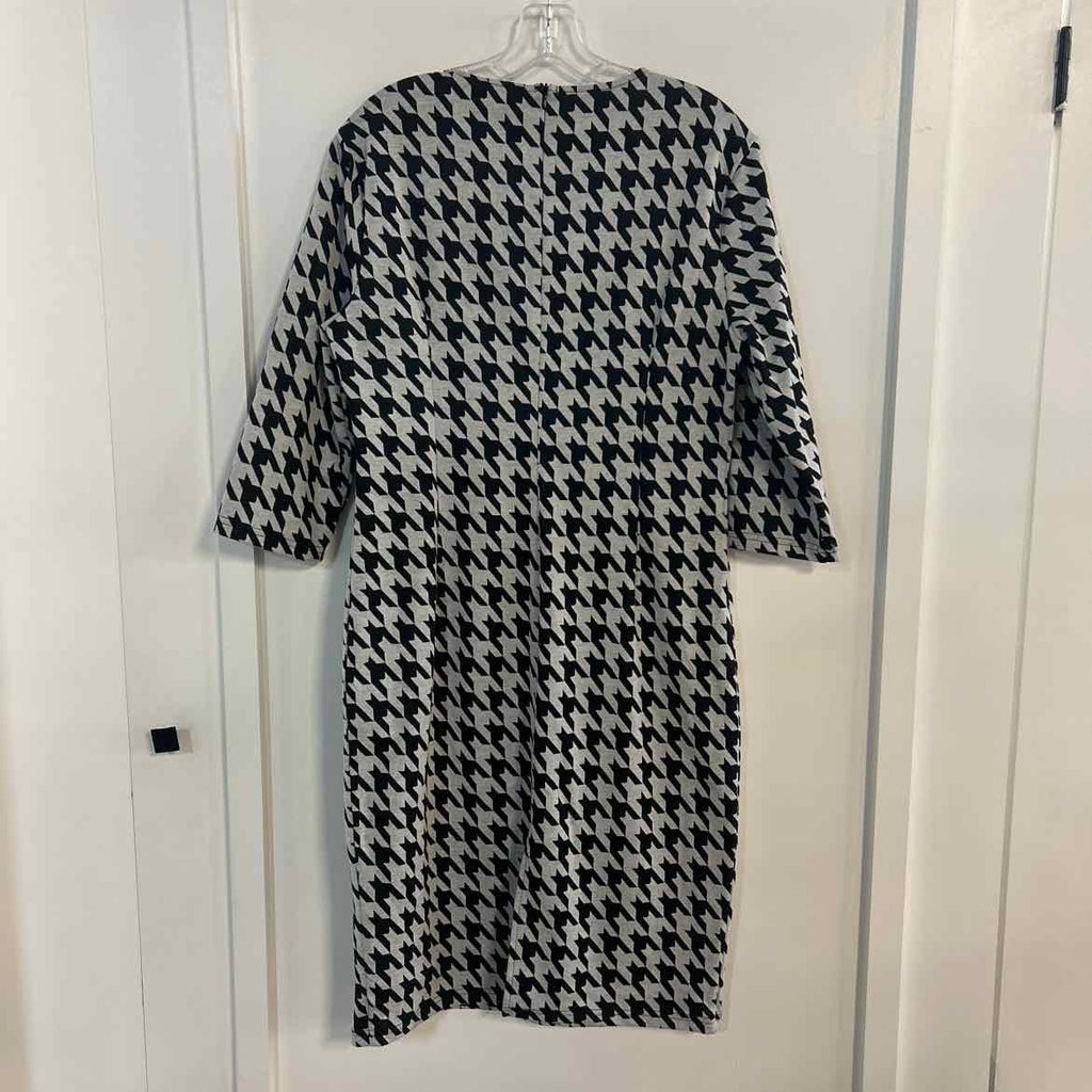 Allegra K Size L Black White Preloved Dress