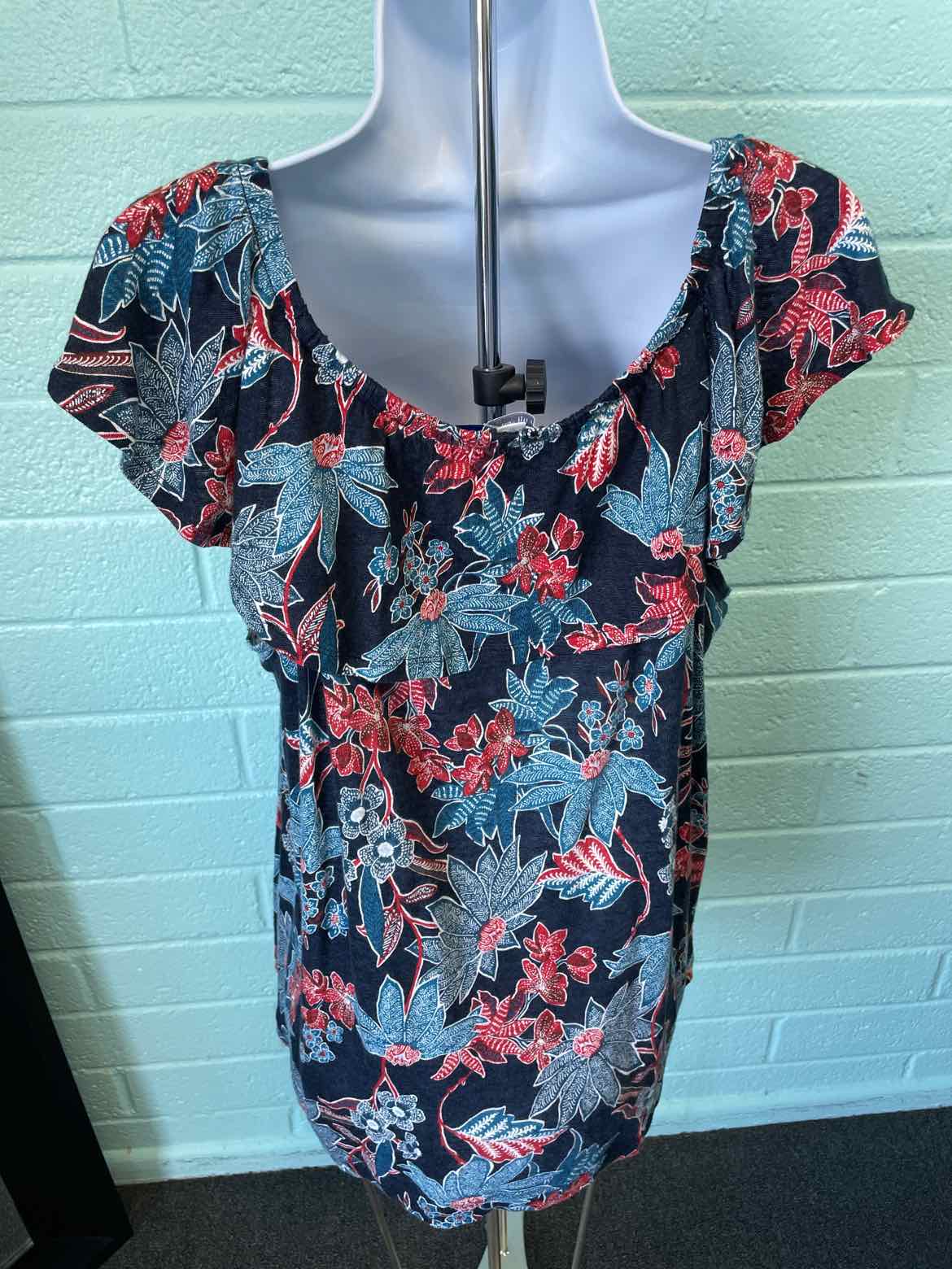 J Jill Size L Black Blouse