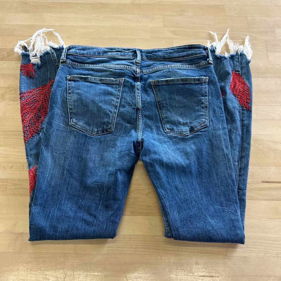 zara Size S Blue Preloved Jeans