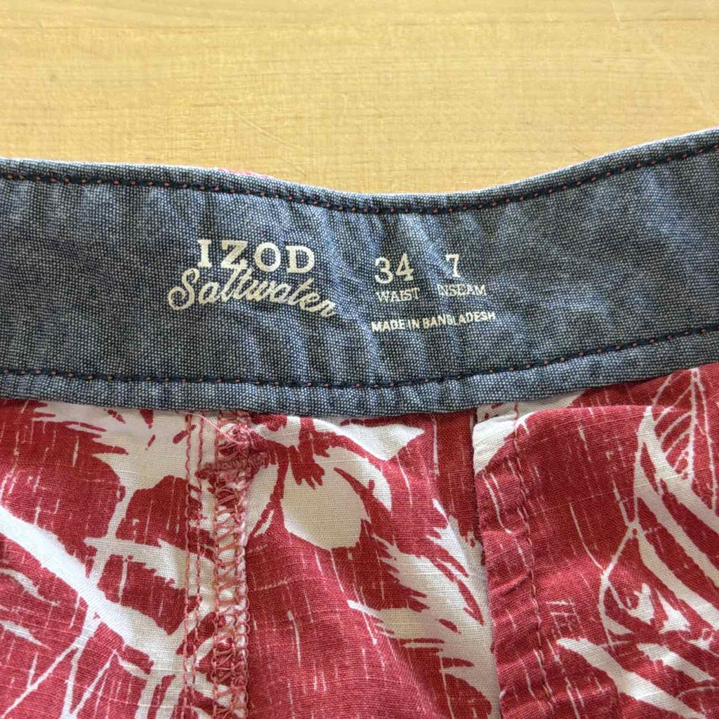 Izod Men's Size 34 Pink MENS Shorts