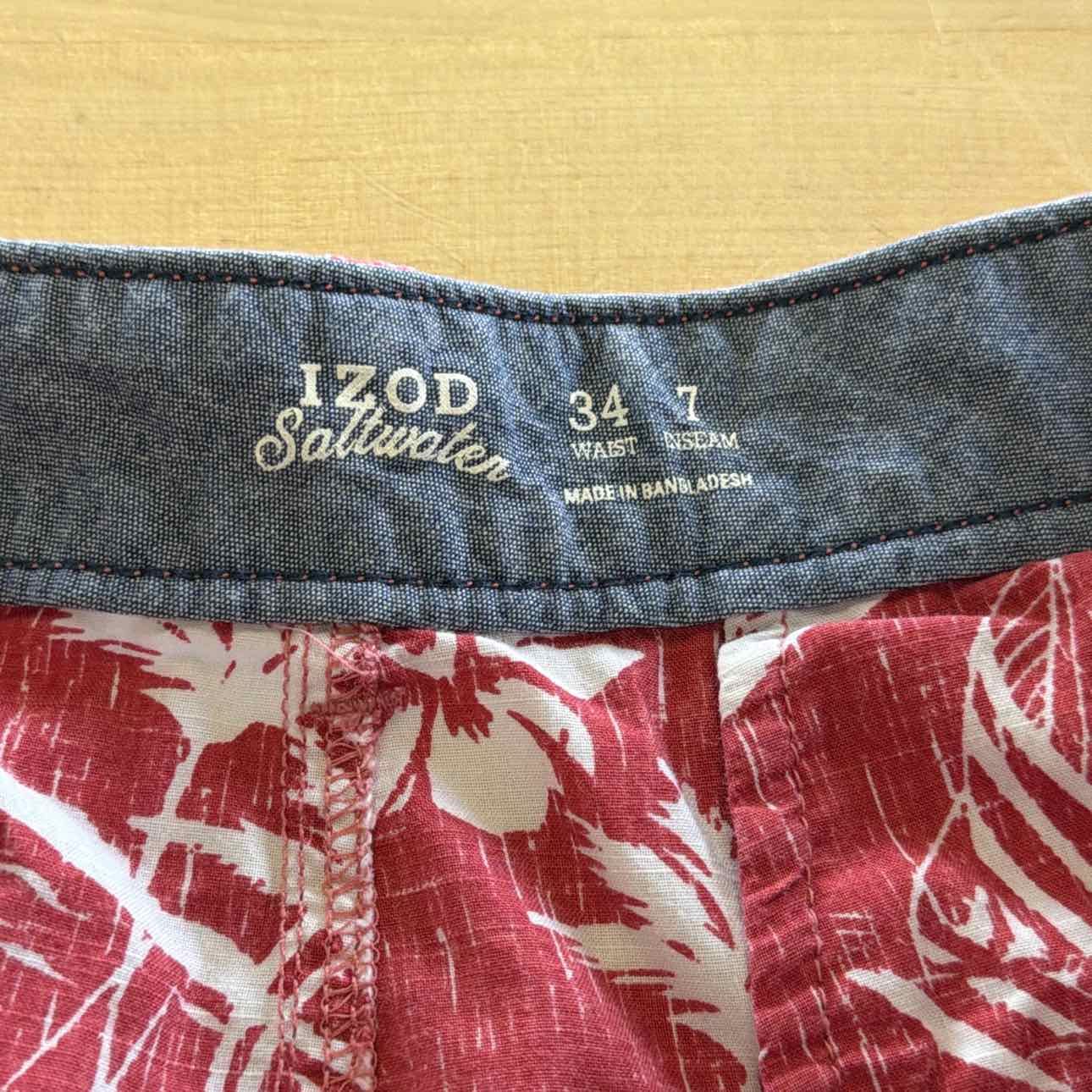 Izod Men's Size 34 Pink MENS Shorts