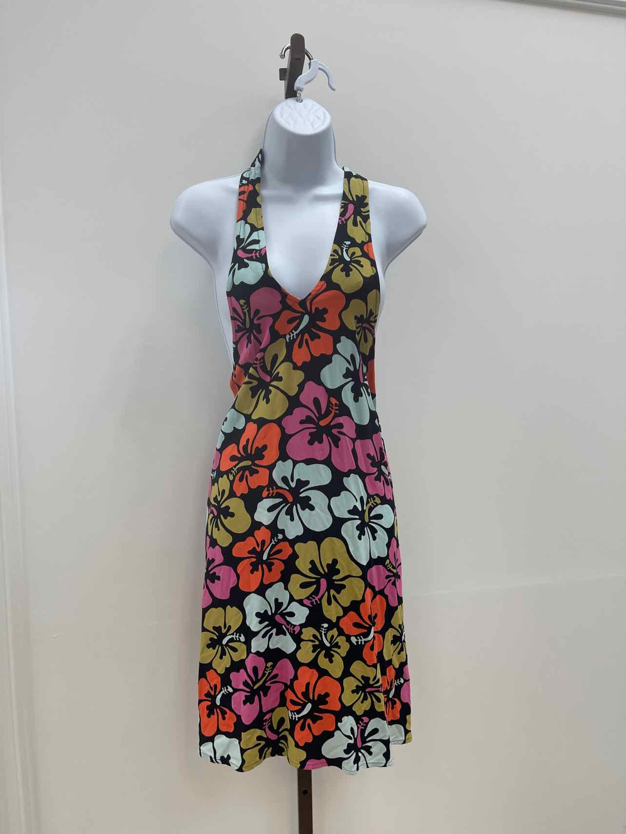 Rip Curl Size L Hibiscus Heat Halter Sleeveless Dress