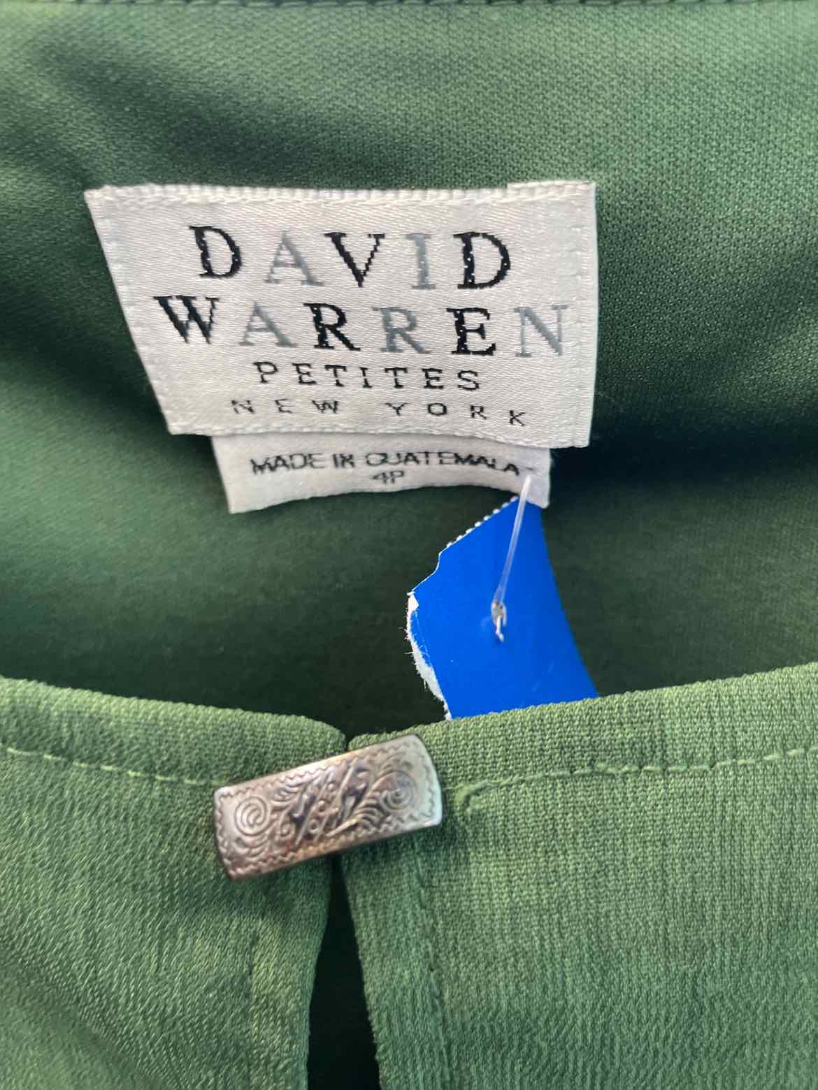 David Warren Size 4P Green Sleeveless