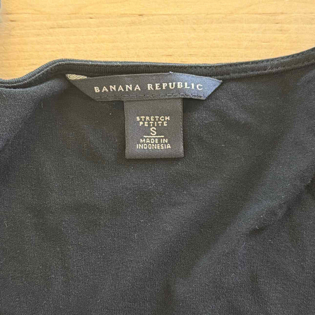 Banana Republic Size S Black Preloved Blouse SS