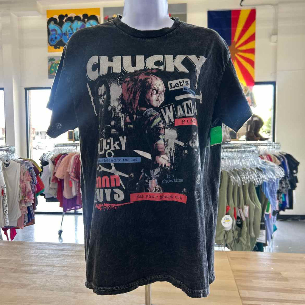Chucky Size M Gray Preloved T-Shirt SS