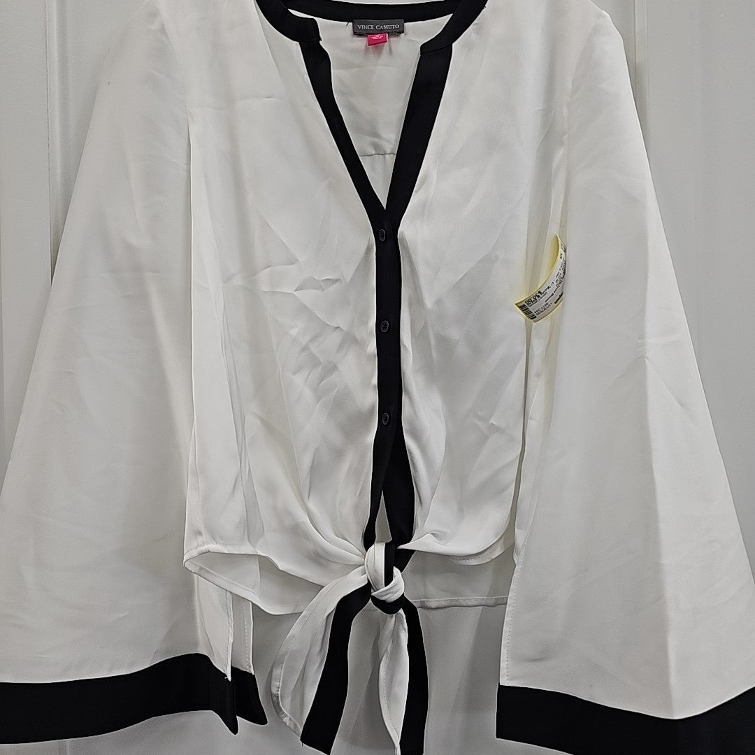 Vince Camuto Size XS White New Blouse SS