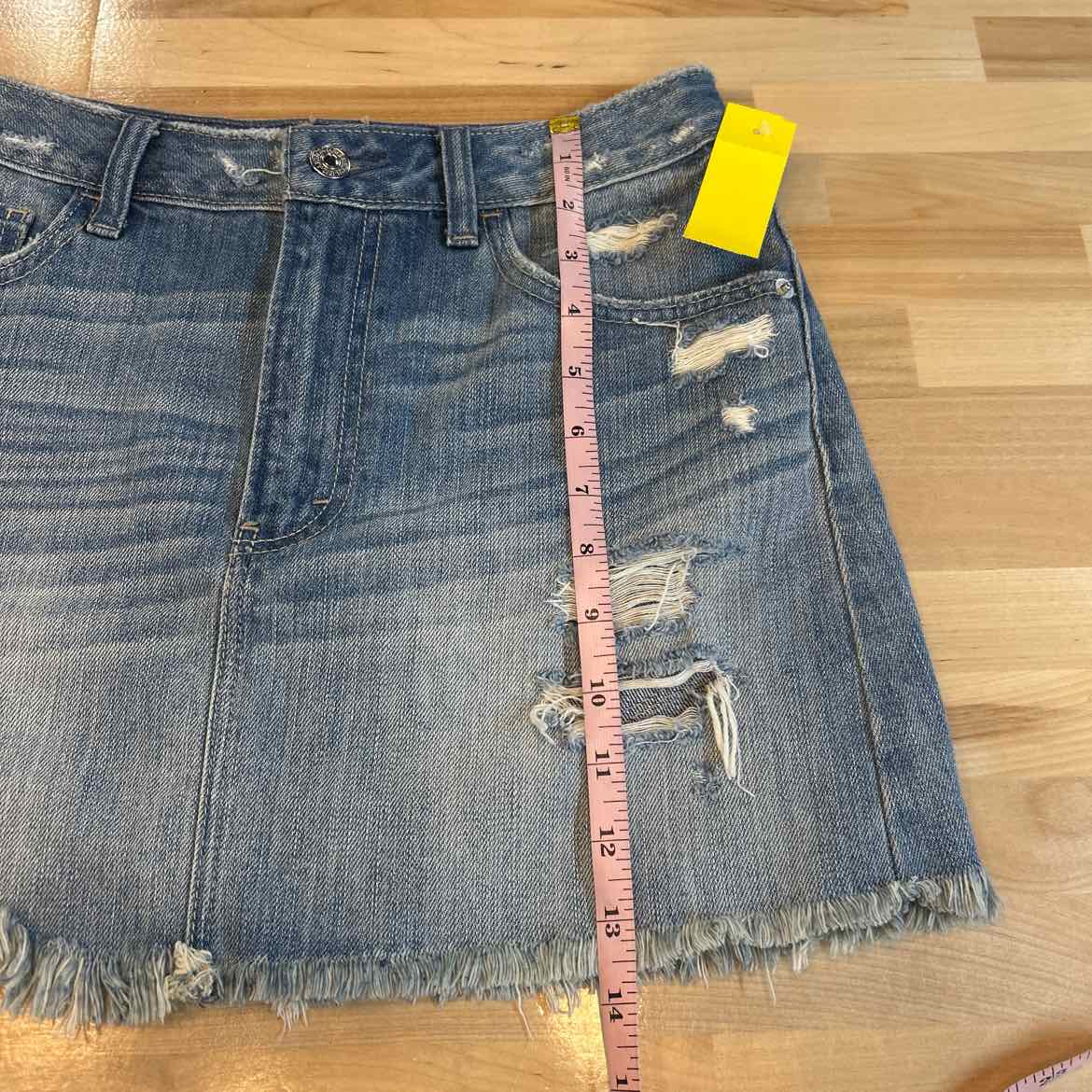 Abercrombie & Fitch Size 2 Blue Denim Preloved Skirt