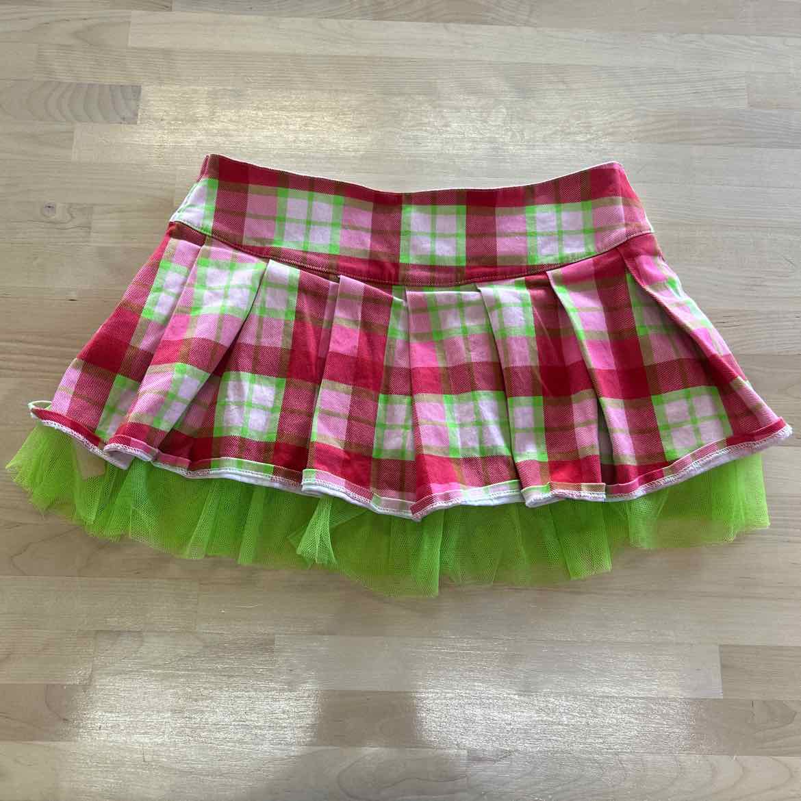 Dolls Kill Size S Pink & Green Skirt