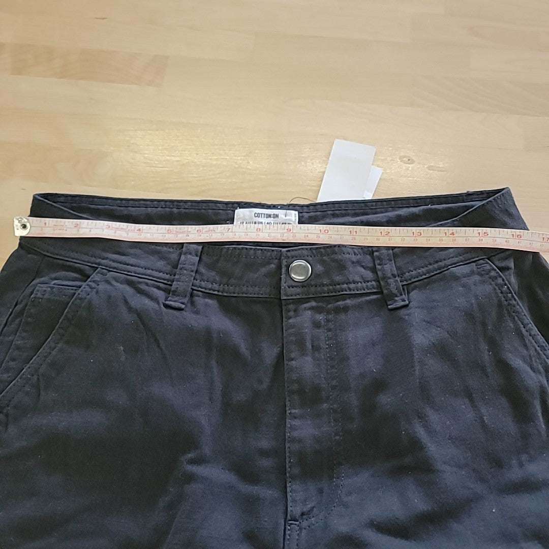 Cotton On Size 8 Black Bobbie Cargo Pants NWT