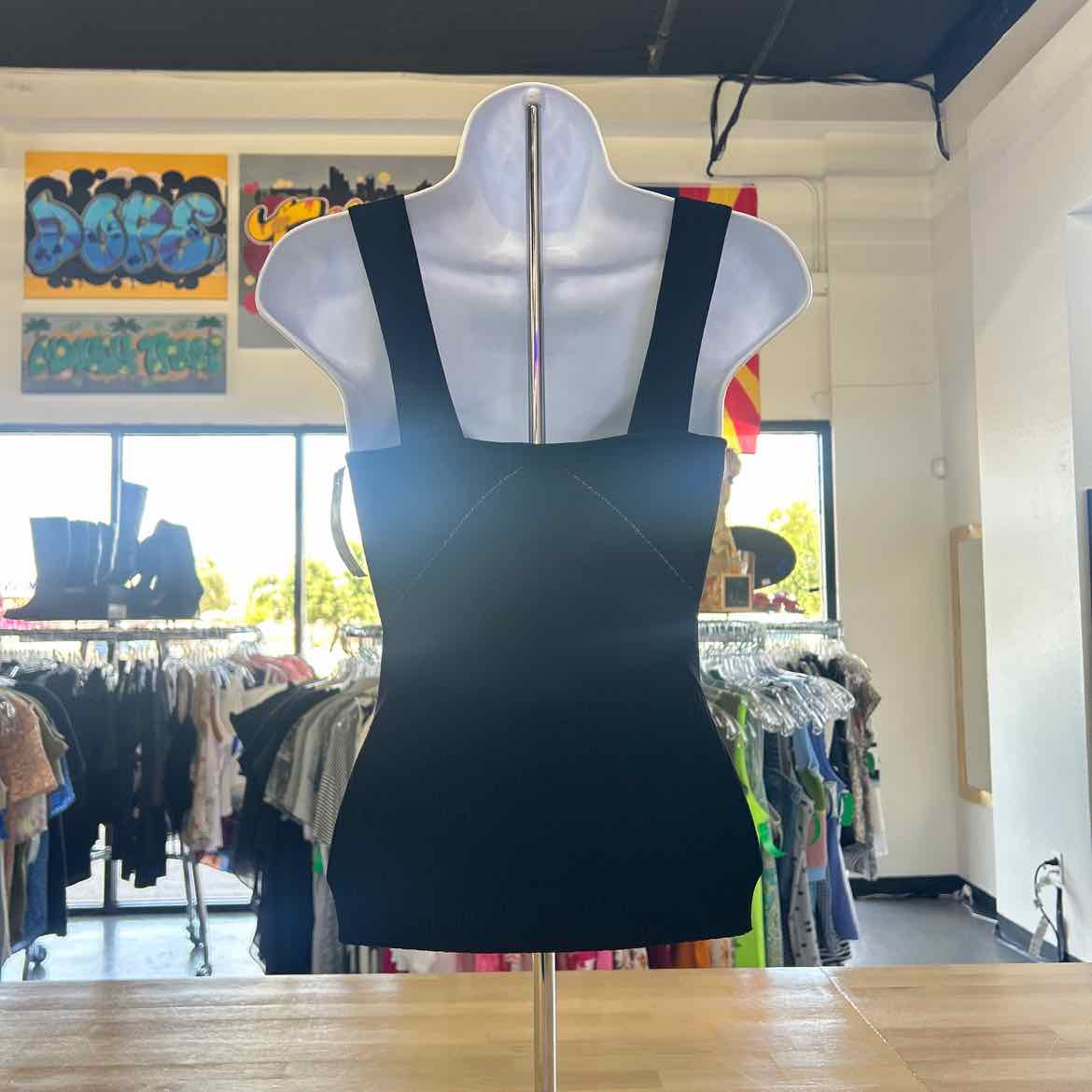 Halogen Size XS Black Knit Preloved Tank
