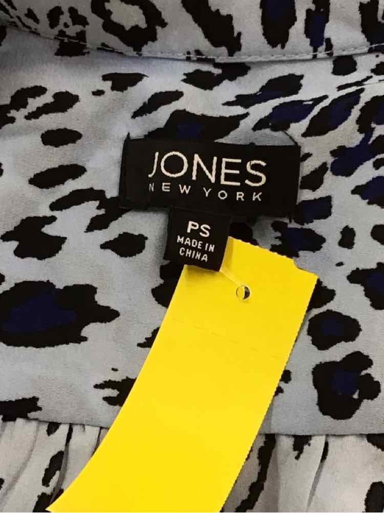 Jones New York Size PS Blue Preloved Blouse LS