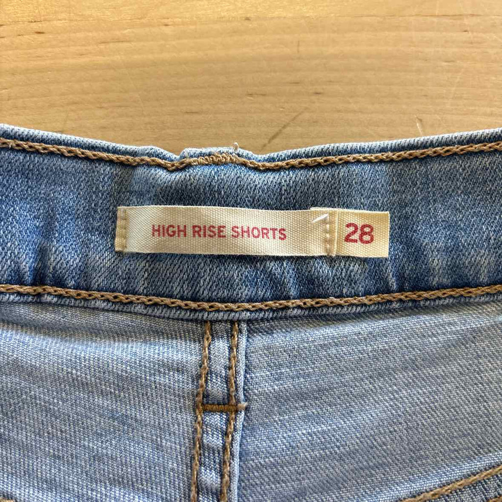 Levi's Women Size 28 Blue Denim Preloved Shorts
