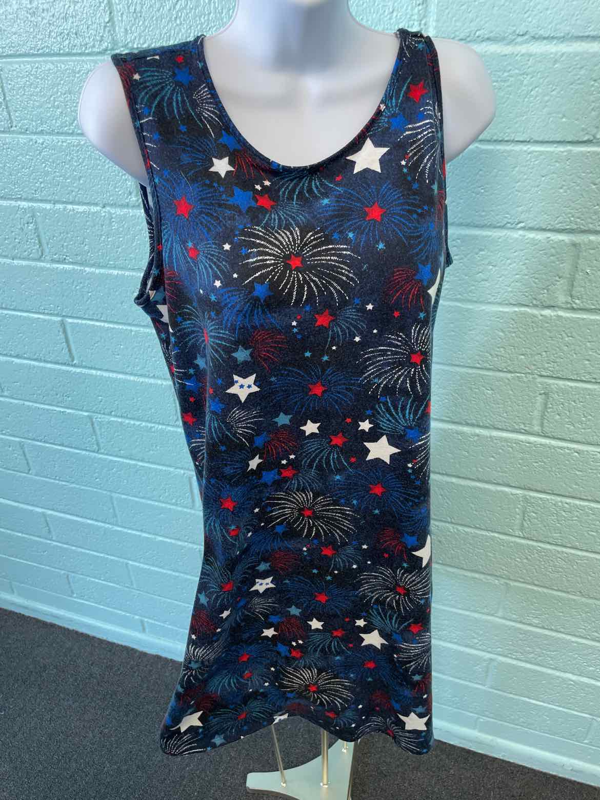 Celebrate Together Size M Red & Blue Dress