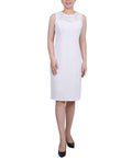 NY Collection Size 14P Novelty Knit and Lace Dresss