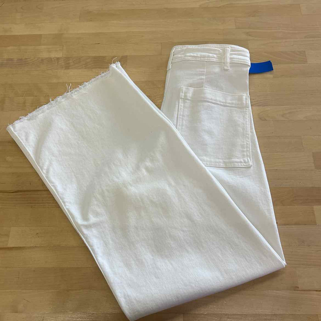 zara Size 4 White Preloved Pants
