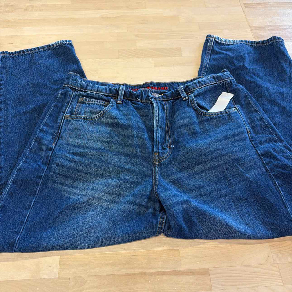 Lucky Brand Women's High-Rise Barrel-Leg Jeans - Obsidian Blue