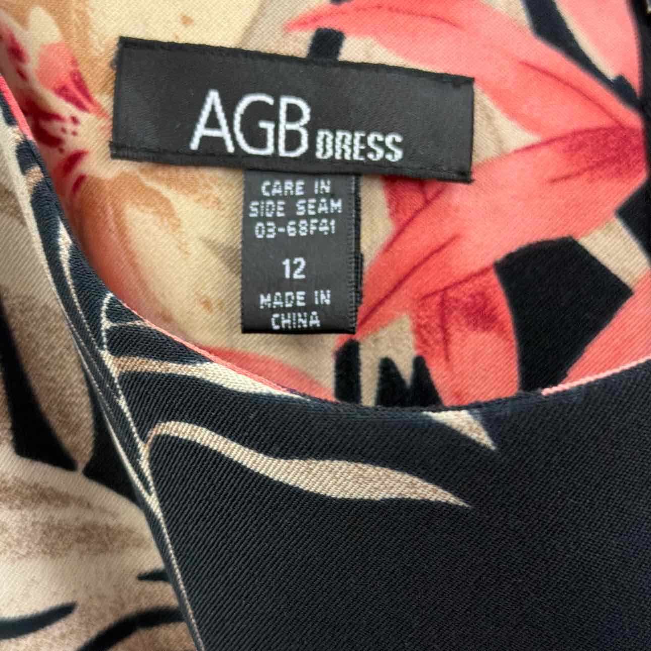 AGB Size 12 Black Preloved Dress