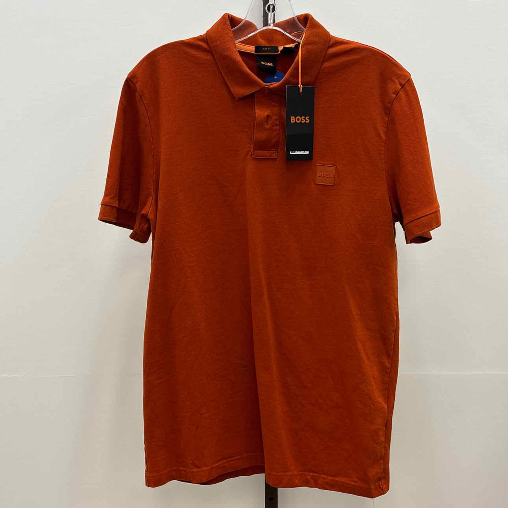 BOSS Size L Extra-slim-fit Stretch-cotton Shirt with Logo